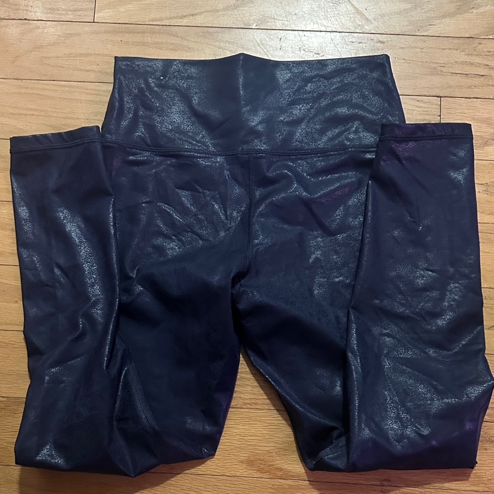 aerie Shimmery Navy High-Rise Leggings - Picture 3 of 5